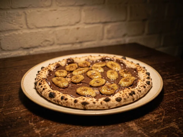 Pizza Chocolate com Banana